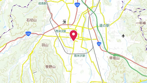 米沢市上杉博物館の位置