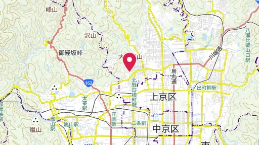 鹿苑寺の位置