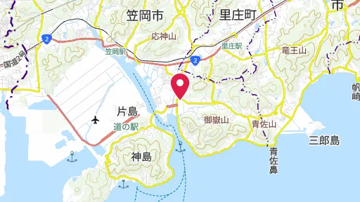 津雲貝塚の位置