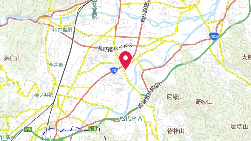 川中島の戦い の位置