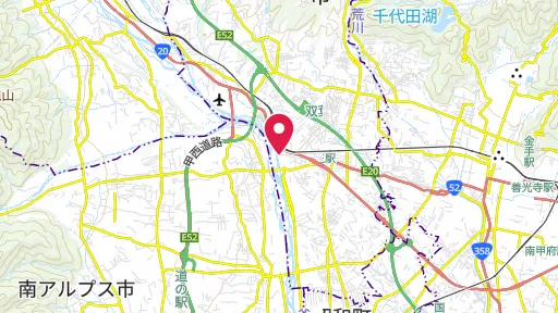  信玄堤の位置