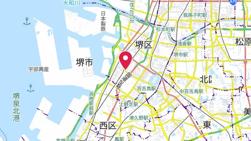 堺環濠都市遺跡 の位置