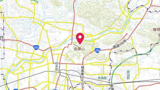 稲葉山城（岐阜城）の位置