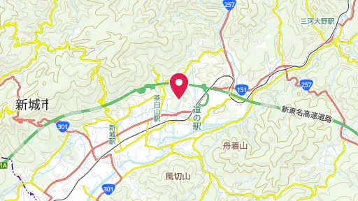長篠の戦いの位置