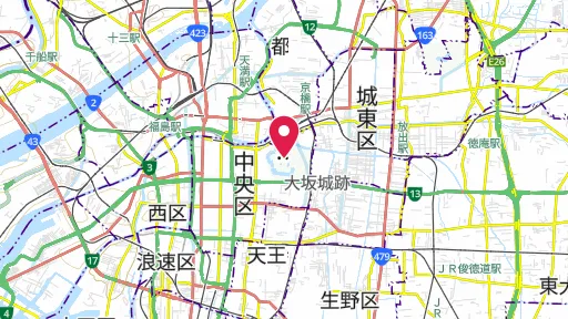 大坂城の位置