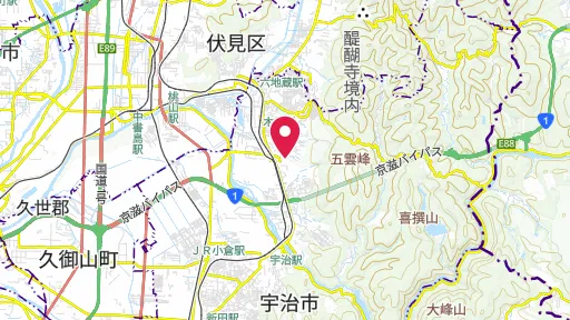 万福寺の位置