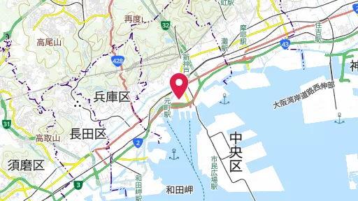 神戸市立博物館の位置