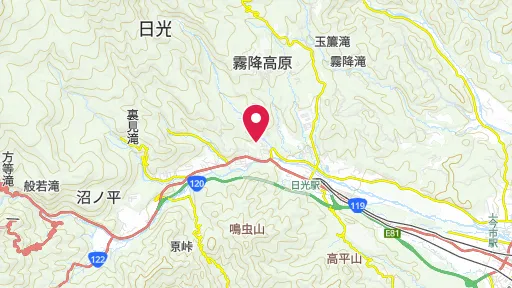 日光東照宮の位置