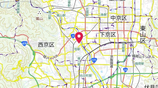 桂離宮の位置