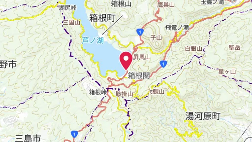 箱根関所の位置