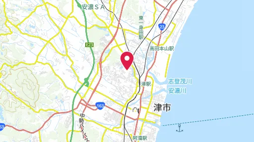 三重県総合博物館の位置