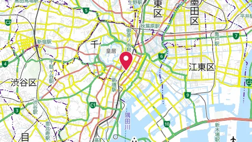 南町奉行所跡の位置