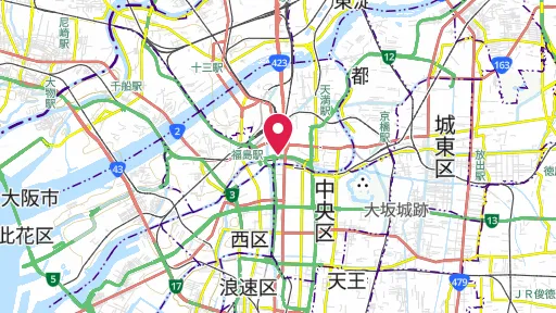 堂島米市場跡の位置