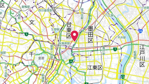 浅草御蔵跡の位置