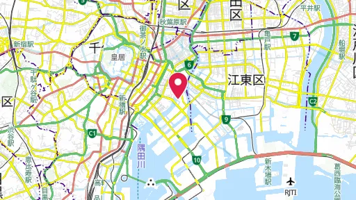 石川島の灯台の位置