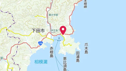 ハリス記念館（玉泉寺）の位置
