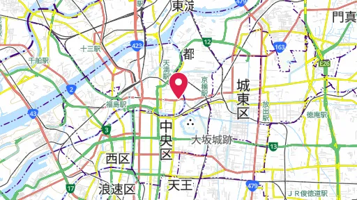 大塩平八郎の乱の位置