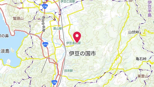 韮山反射炉の位置