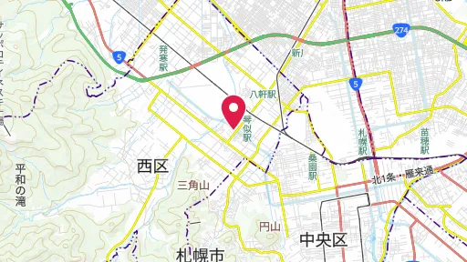  琴似屯田兵村兵屋跡 の位置