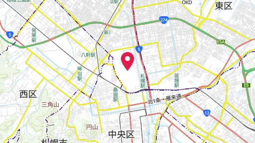 北海道大学の位置
