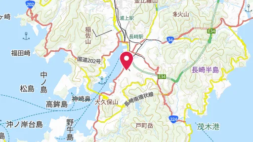 大浦天主堂の位置
