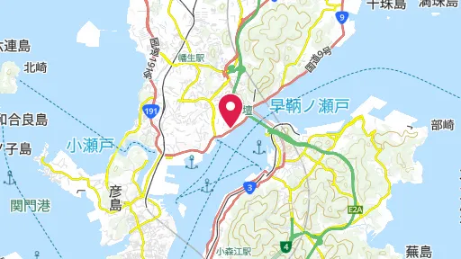 春帆楼（日清講和記念館）の位置