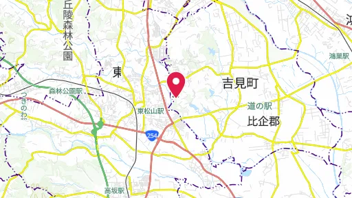 吉見百穴の位置