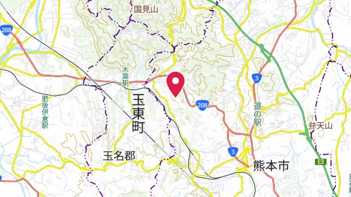田原坂西南戦争資料館の位置