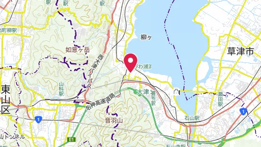 大津事件の位置