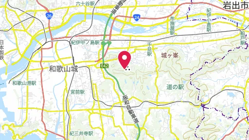 岩橋千塚古墳群の位置