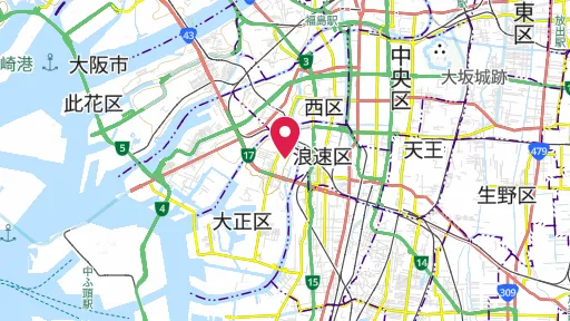 大阪紡績会社跡の位置