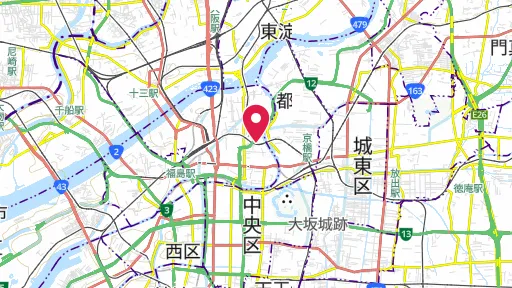 天満紡績工場跡の位置