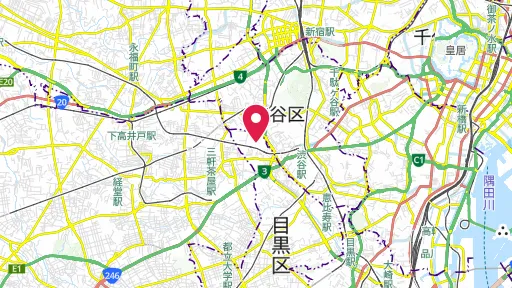 東京大学駒場キャンパスの位置