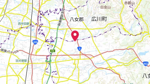 岩戸山古墳の位置