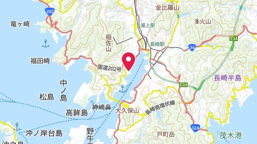 占勝閣の位置