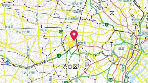 淀橋浄水場跡の位置