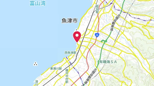 米騒動発祥の地の位置