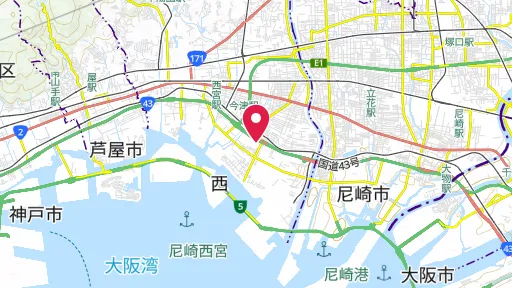 阪神甲子園球場の位置