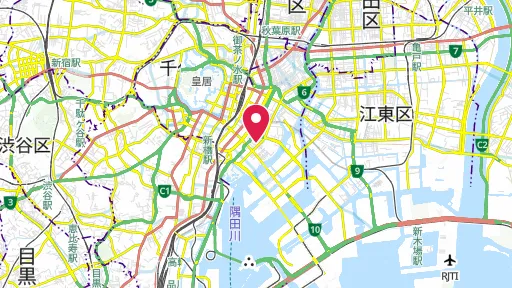 築地小劇場跡の位置