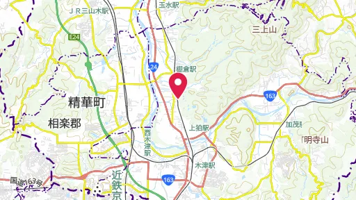 椿井大塚山古墳の位置