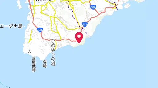 沖縄師範健児の塔の位置