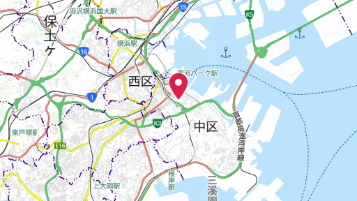 横浜スタジアムの位置