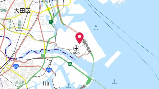 羽田空港の位置