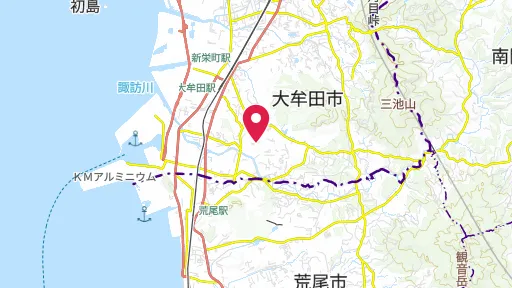 三池炭鉱宮原坑の位置