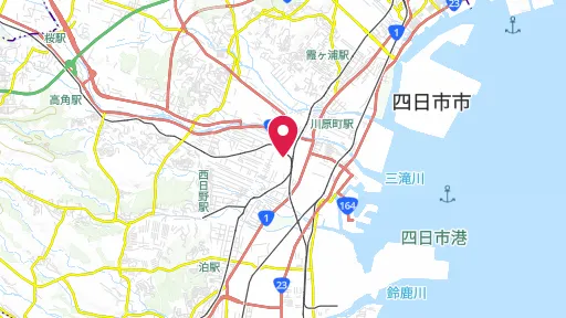 四日市公害と環境未来館の位置