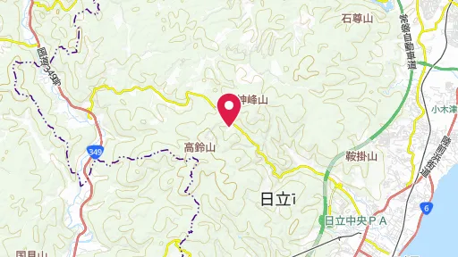 鉱山資料館の位置