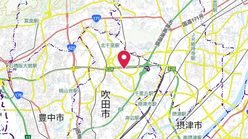 万博記念公園の位置