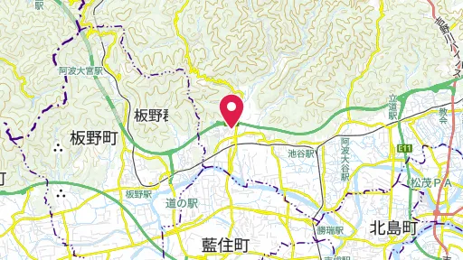 板東俘虜収容所跡地（ドイツ村公園）の位置