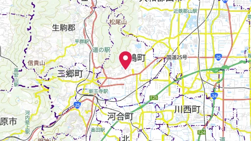 藤ノ木古墳の位置