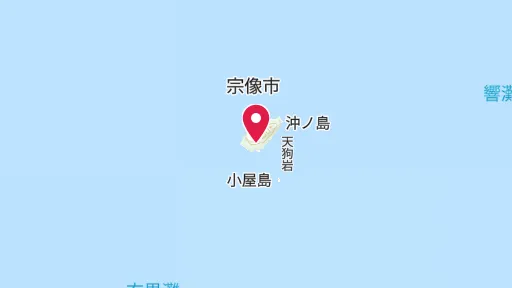 宗像大社沖津宮の位置